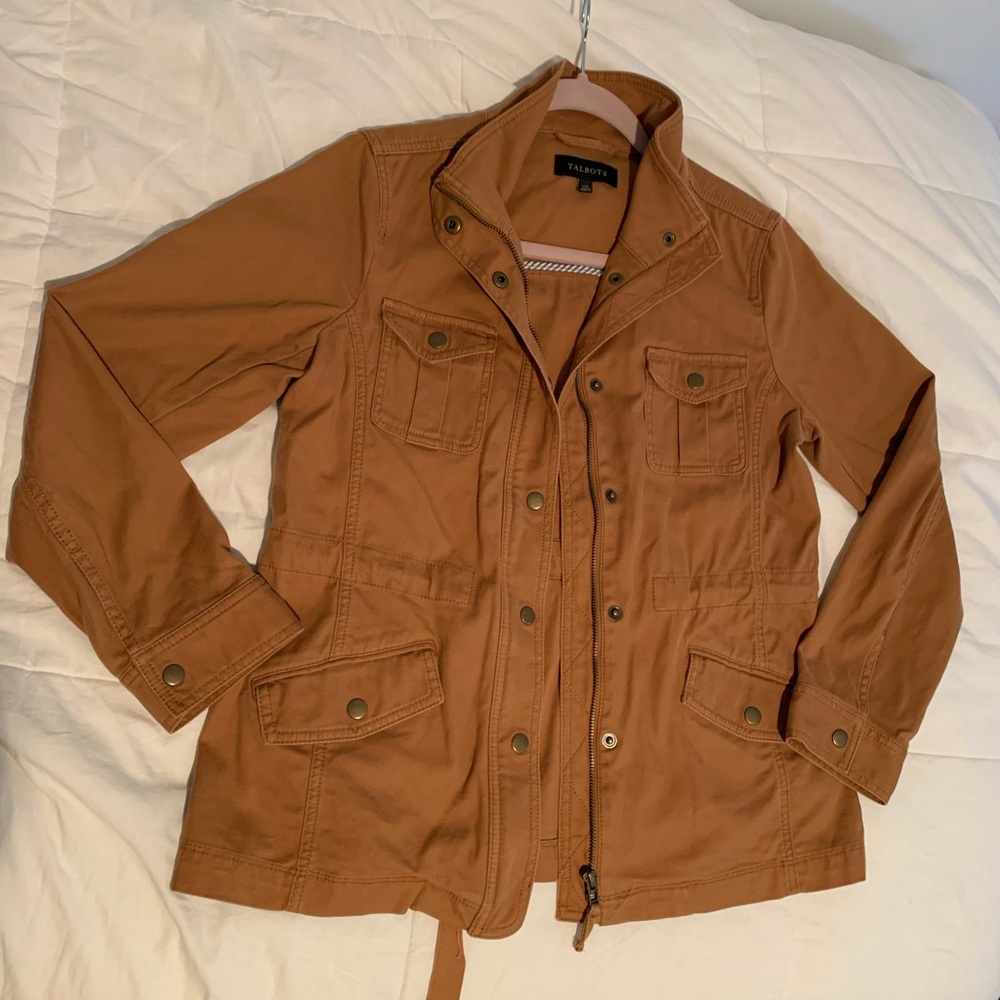 Talbots Women's Utility Jacket in Brown